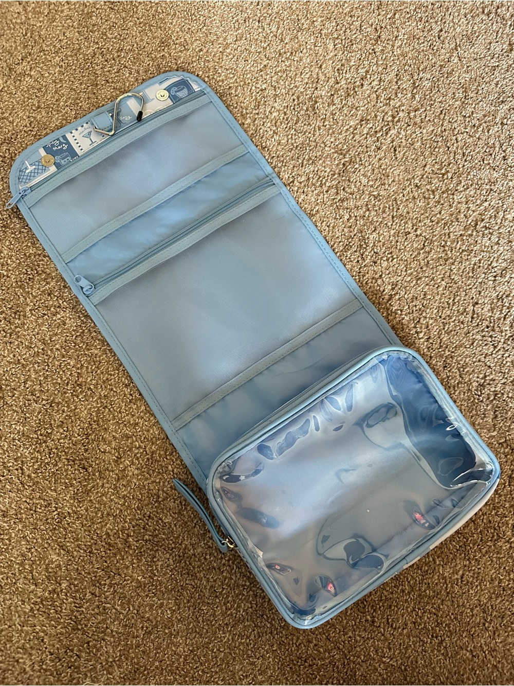 Travel Hanging Toiletry Organizer - Light Blue